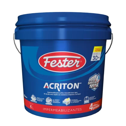 FESTER ACRITON PS MAX 4 AÑOS ROJO  Bote 4 L.