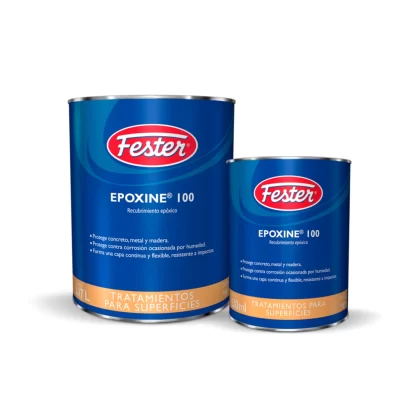 FESTER EPOXINE 100 GRIS PERLA Caja C/2 unidades 4 L.