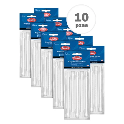 FESTER BOQUILLAS MEZCLADORAS CF Caja C/10 paq 5 pzas.
