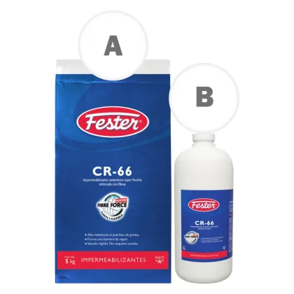 FESTER CR 66 FF GRIS Caja C/2 unidades 7 Kg.